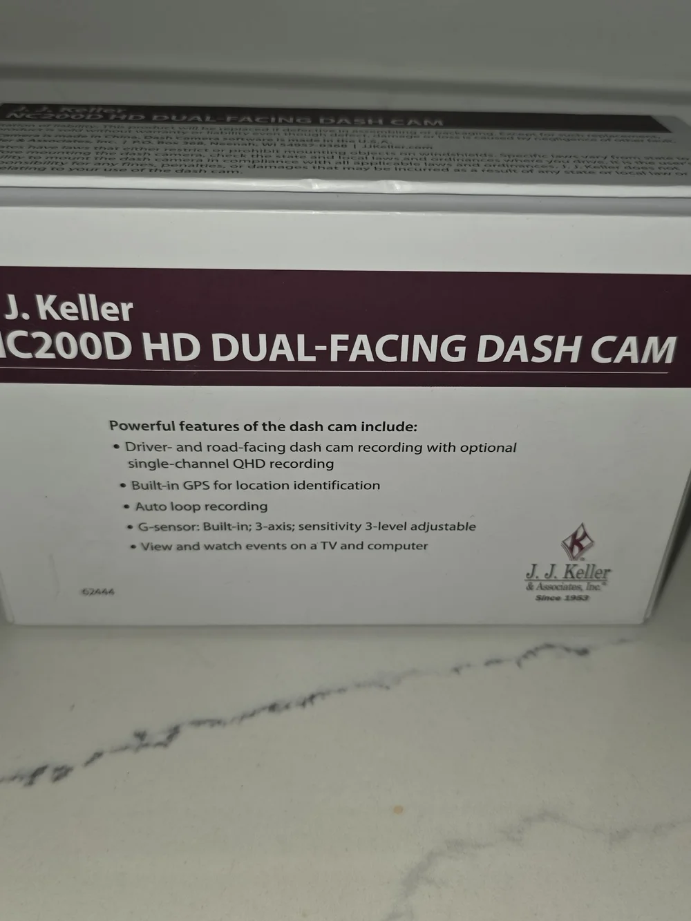 J. J. Keller NC200D Dual-Facing Dash Cam – Black